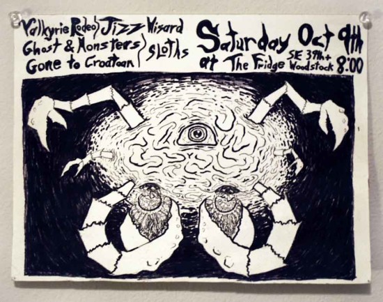 Space Crab Show Flier